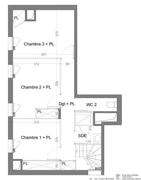 4 Pièces Terrasse 69 m2- Villeurbanne ( 69100)