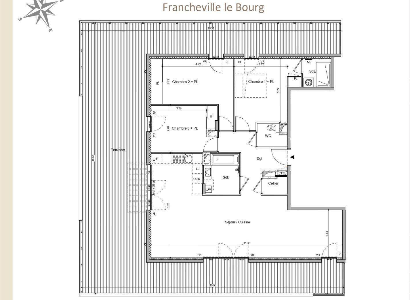 4 Pièces Terrassen104m2 – Proche de FRANCHEVILLE (69340)