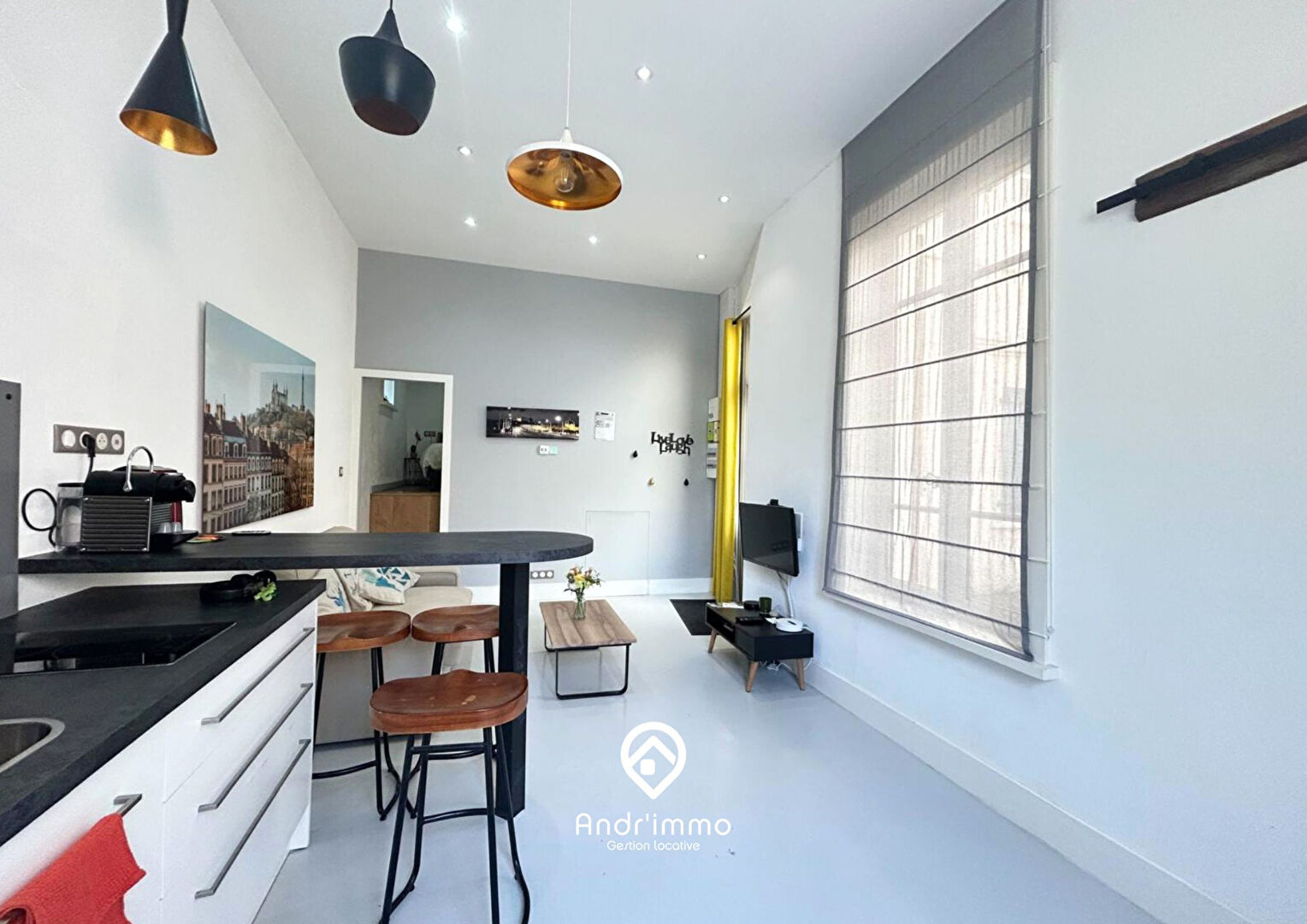 SOVIA / Lyon 09 – T2 meublé de 32m² refait à neuf avec climatisation