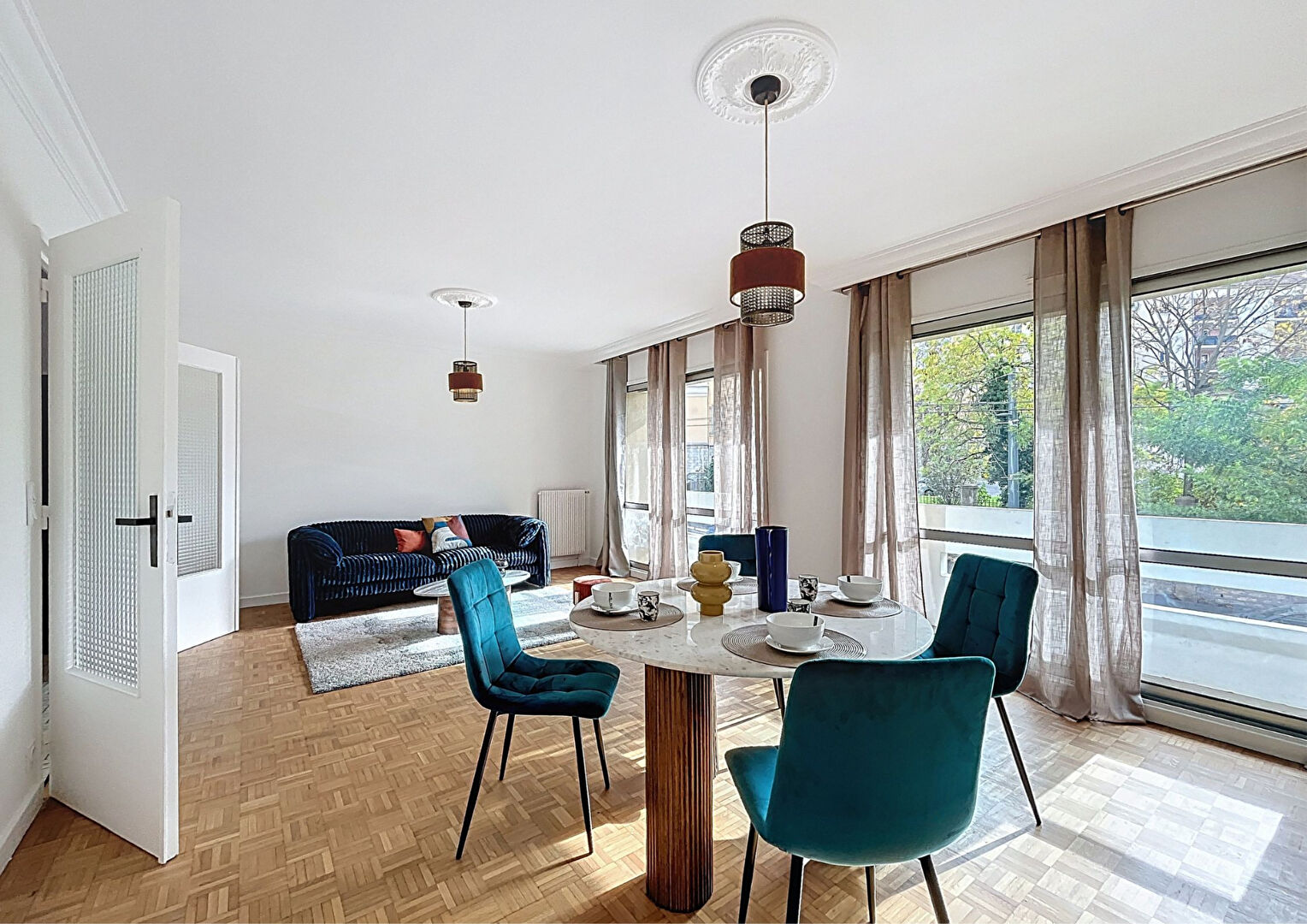 TOLSTOI 163 – T3 meublé de 94m² avec balcons, cave et garage – VILLEURBANNE-GRAND CLEMENT