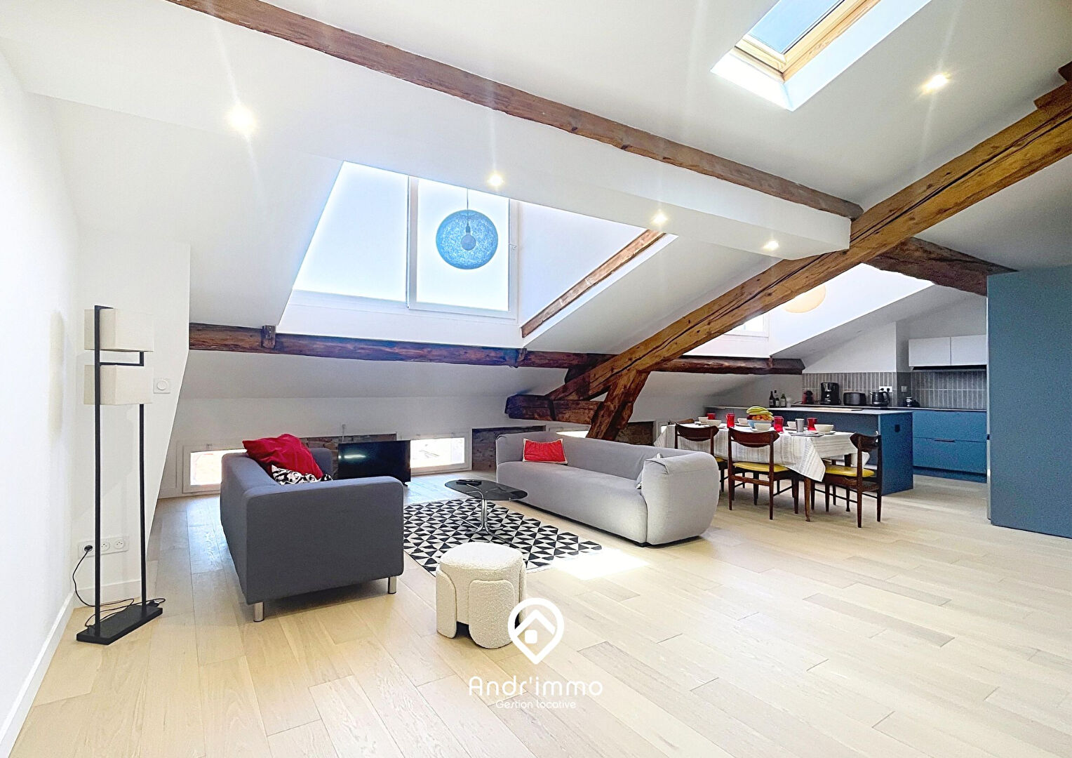 ELEVIA – Duplex meublé de 100m² carrez + 51m² hors carrez – LYON 02 CARNOT