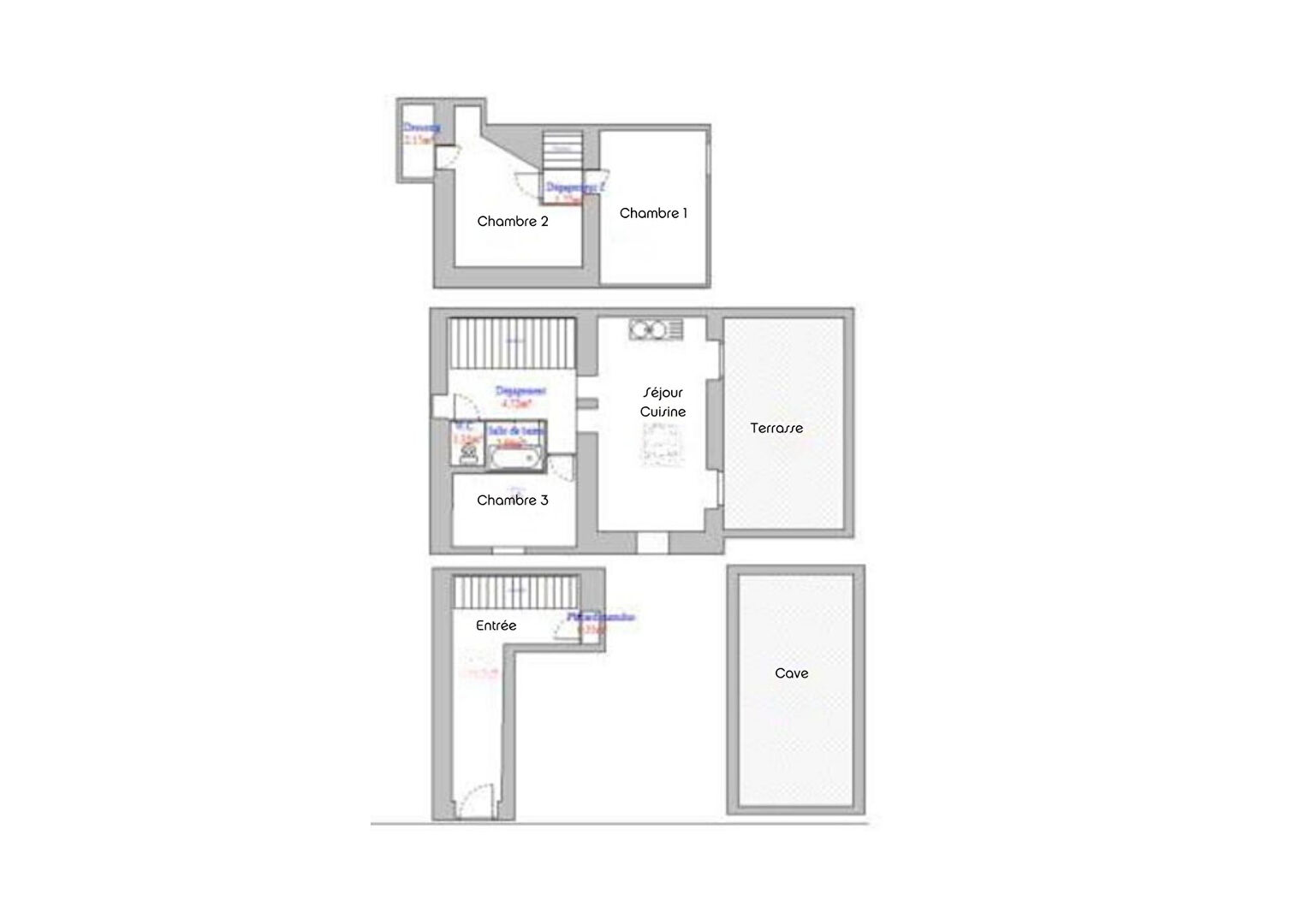 SEQUOIA 08 – T4 de 68.99m² (98.05m² au sol)  avec Terrasse et Box en sous-sol- OULLINS PIERRE-BENITE
