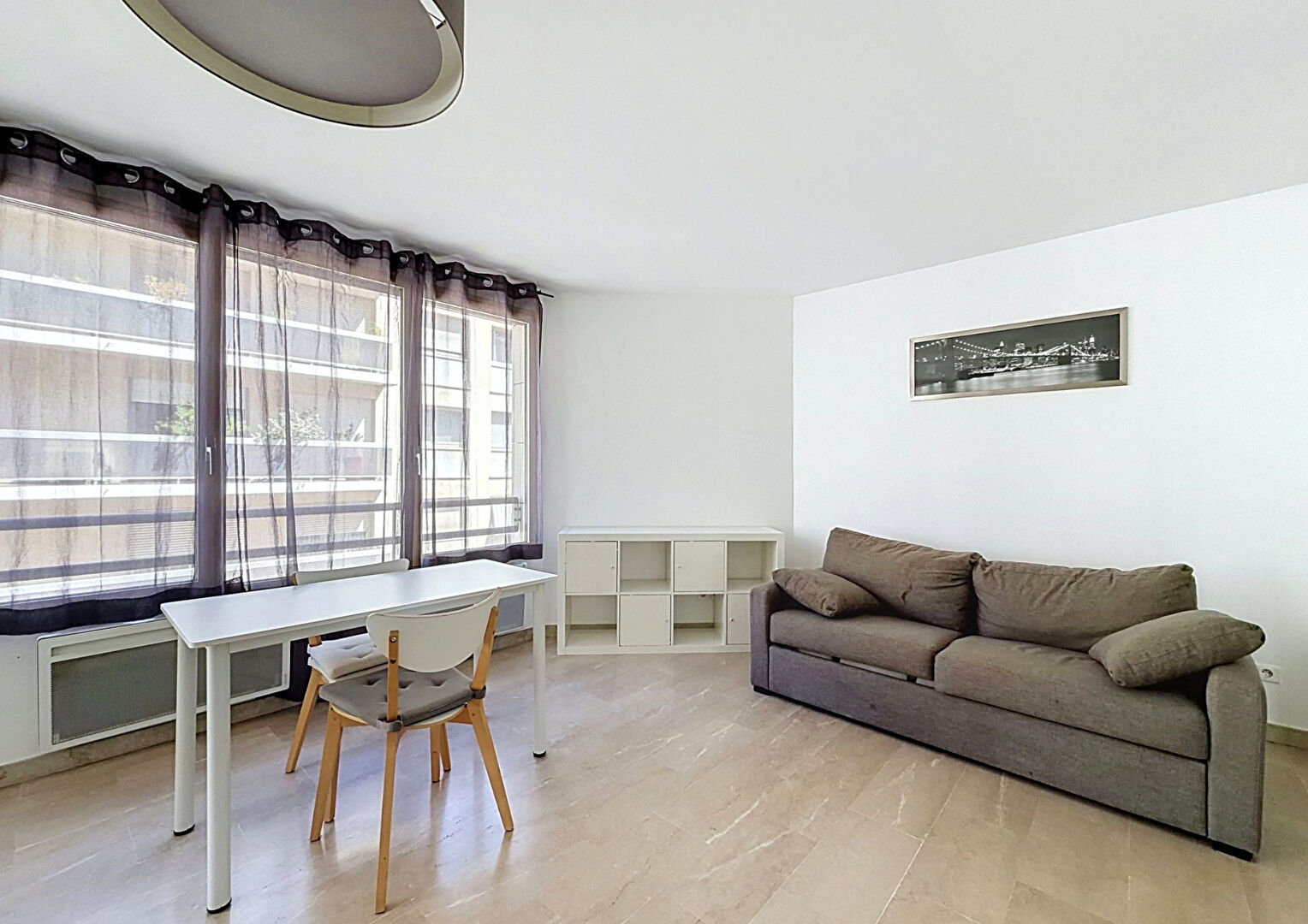 LE CARRÉ HAUSSMANN – Studio 37.38m² meublé avec balcon et Cave – LYON 03