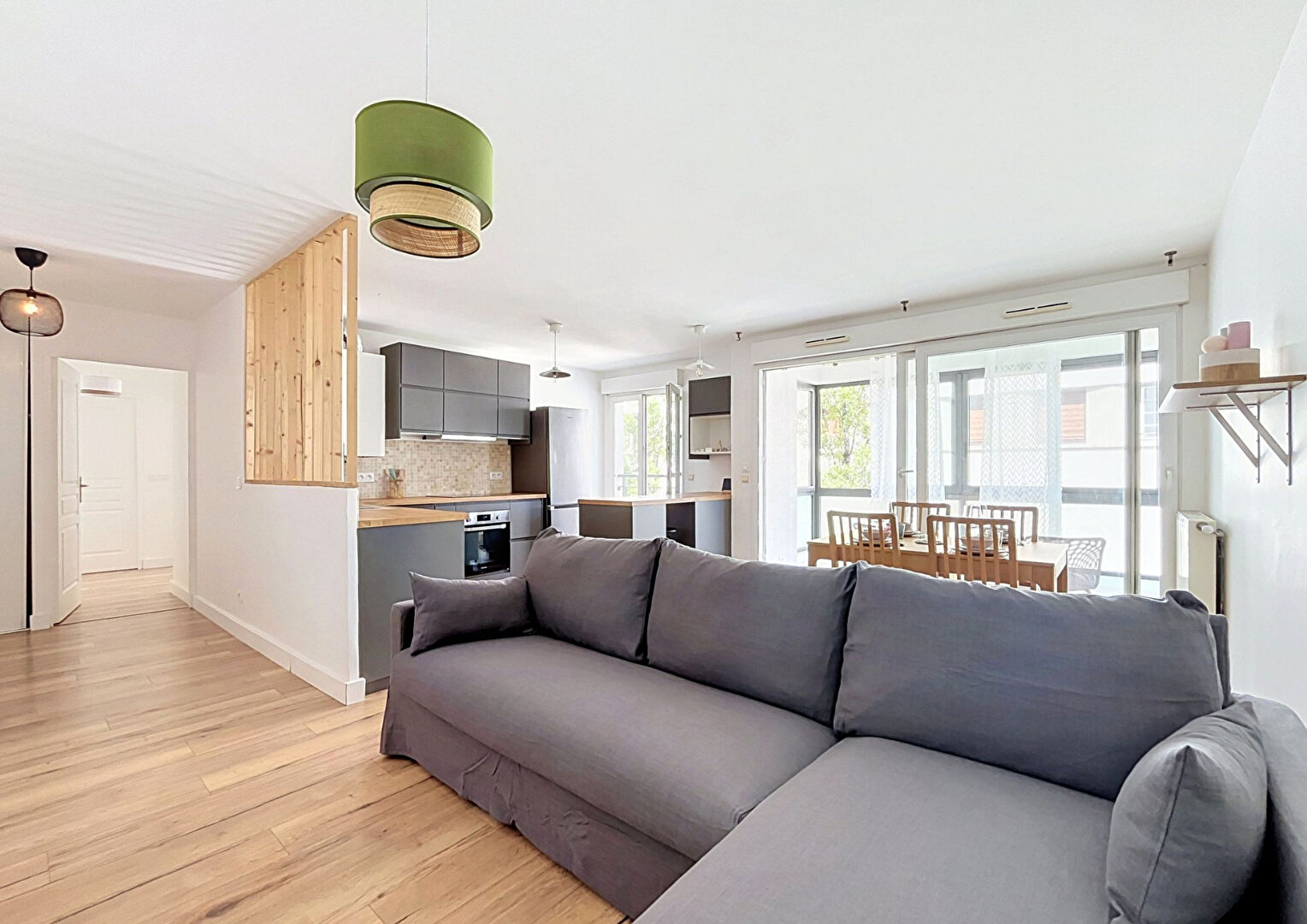 NOUVEAU MONDE – T3 meublé de 63.38m² avec loggia et box sécurisé – LYON 07 – Jean Macé
